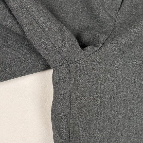 Jessica grey straight leg dress pants size 14 womens cropped inseam 26.5 in - Picture 8 of 10